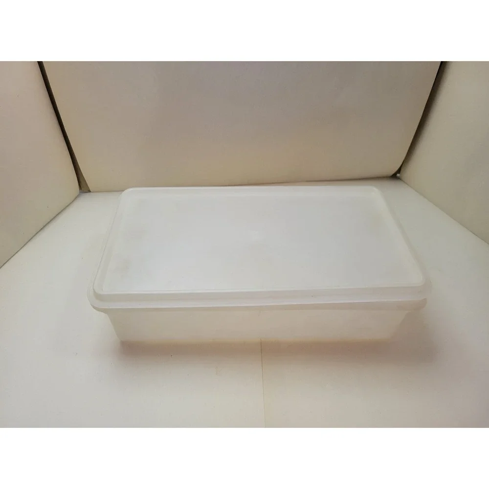 Vintage Tupperware Craker Keeper #677-1 and Lid # 678-3  Bacon and Meat Keeper